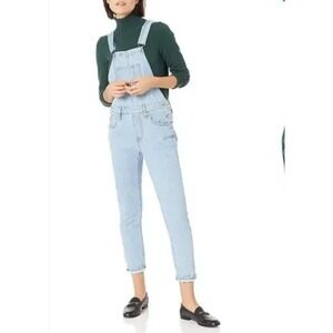 Levi's Classic Cotton Denim Bib Overalls Side Zip Size 31x26